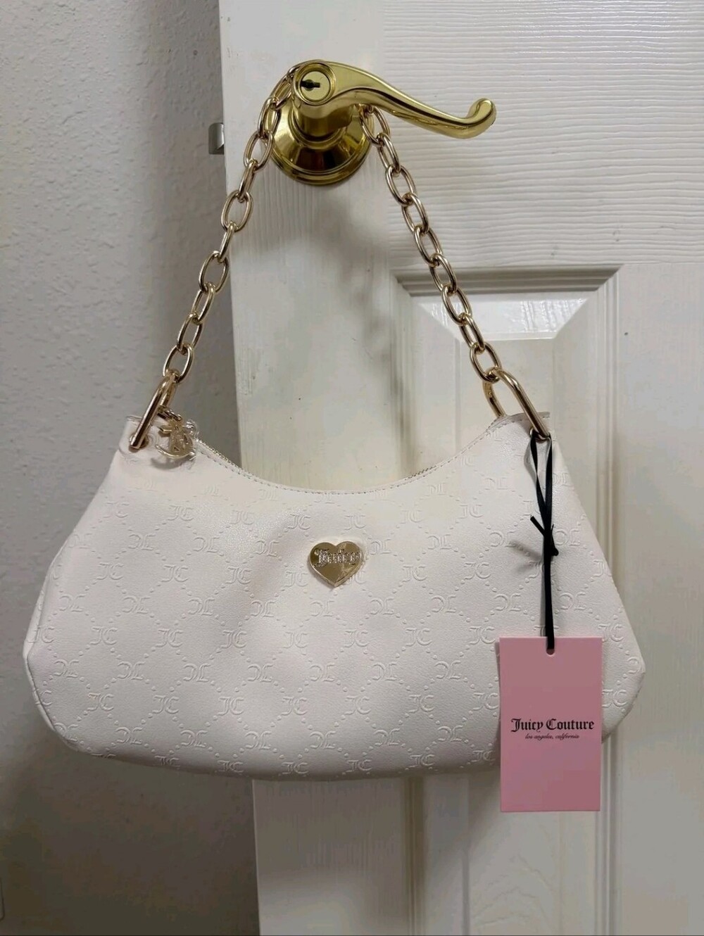 Juicy Couture White Hobo Bag. NWT